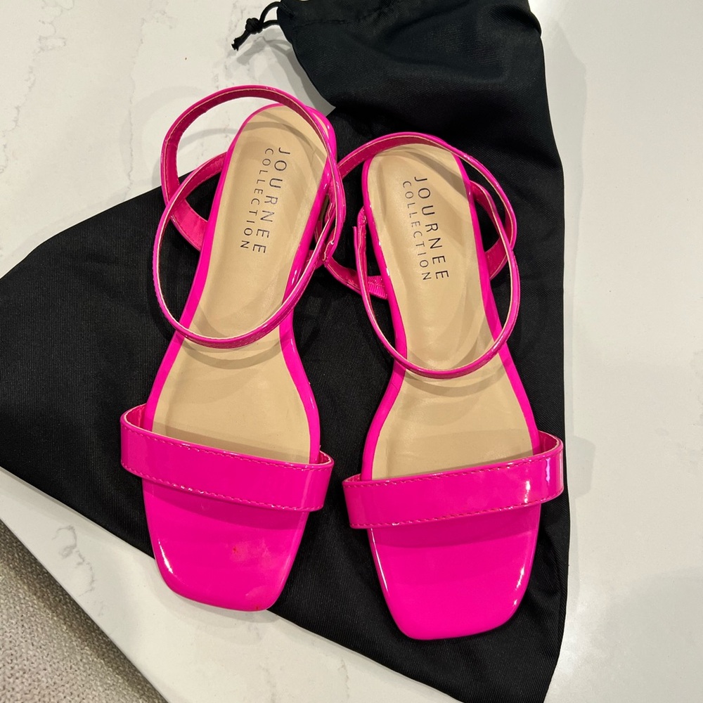 Journee Collection Pink Sandals